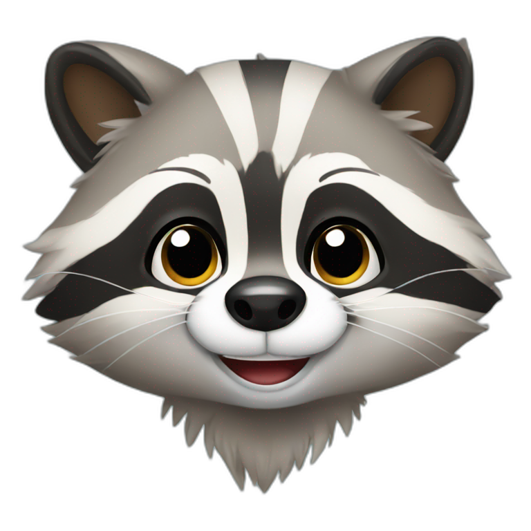 Cute Raccoon emoji