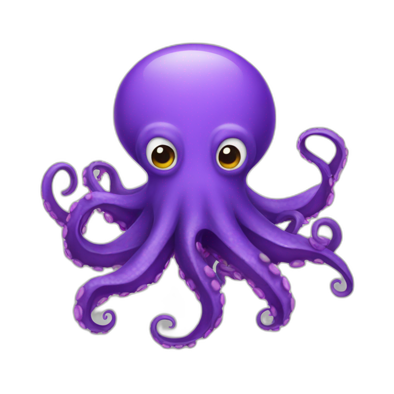 Purple Octopus emoji