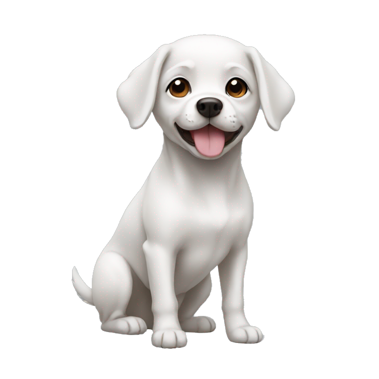 A small dog white emoji