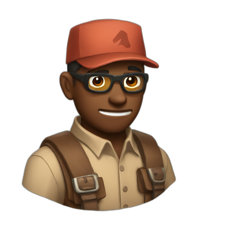scout from the game team fortress 2 emoji