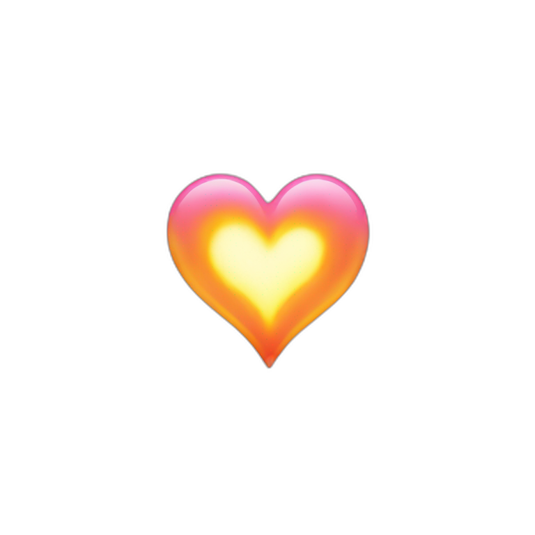 light pink heart in fire emoji
