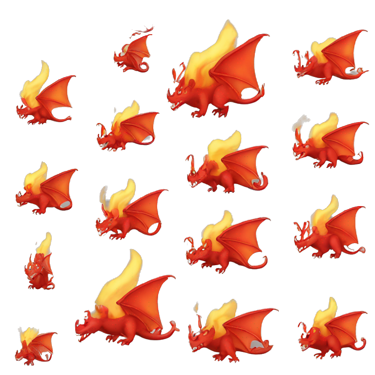 welsh red dragon breathing fire emoji emoji