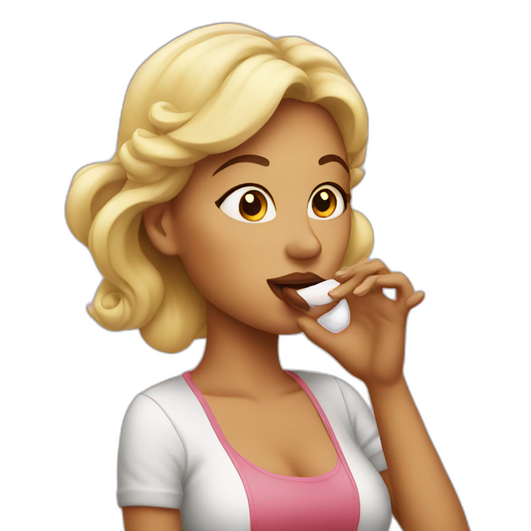 woman blowing kiss emoji