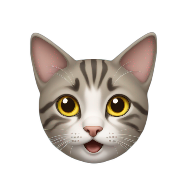 Cat surprised emoji