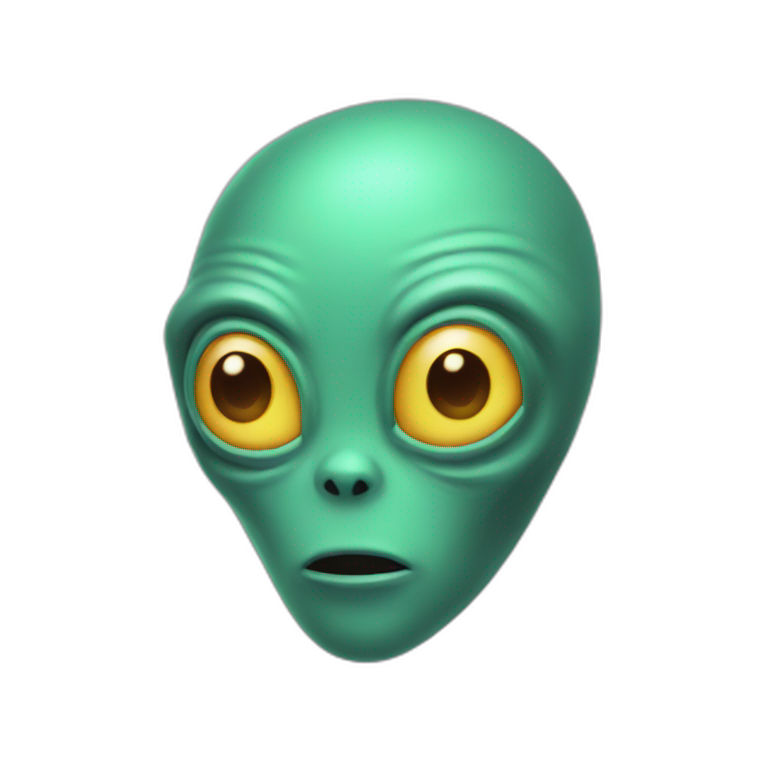 Colored aliens emoji