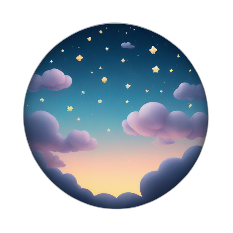 sky with stars emoji