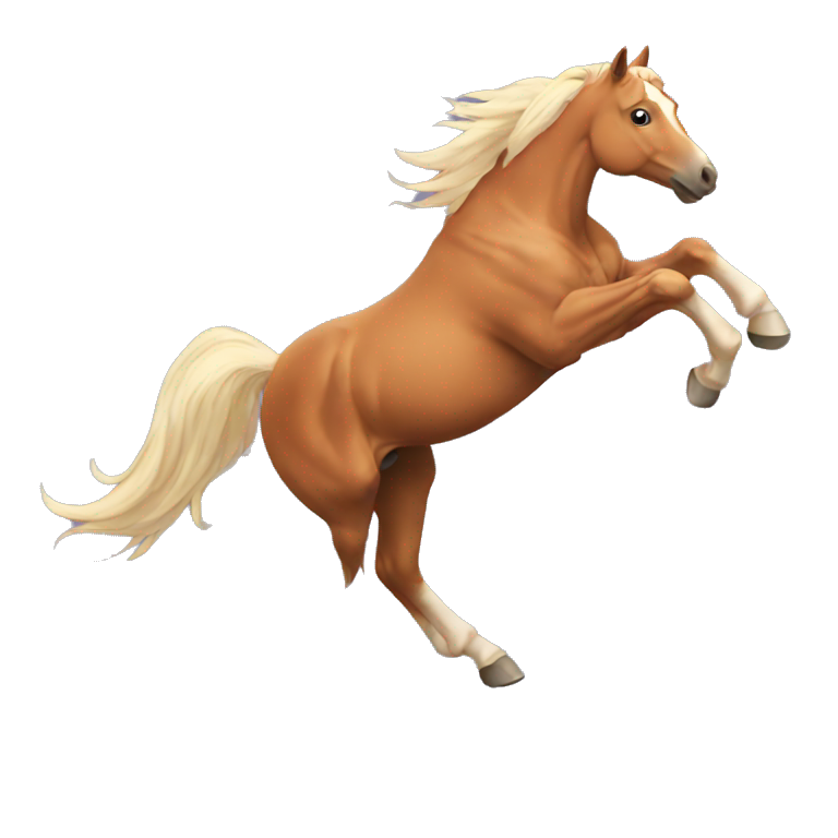 A horse flying emoji