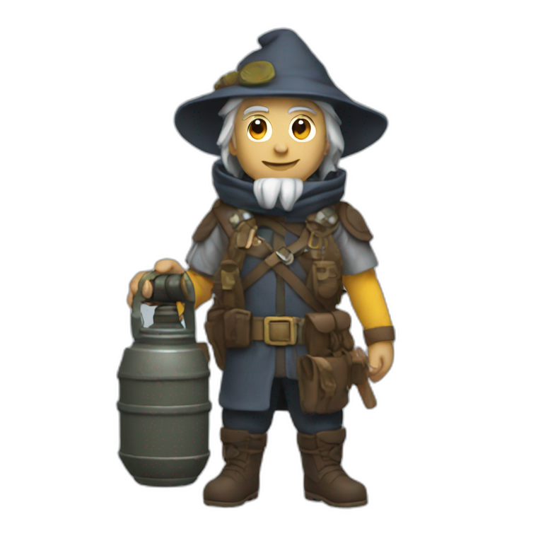 tactical wizard holding a granade emoji