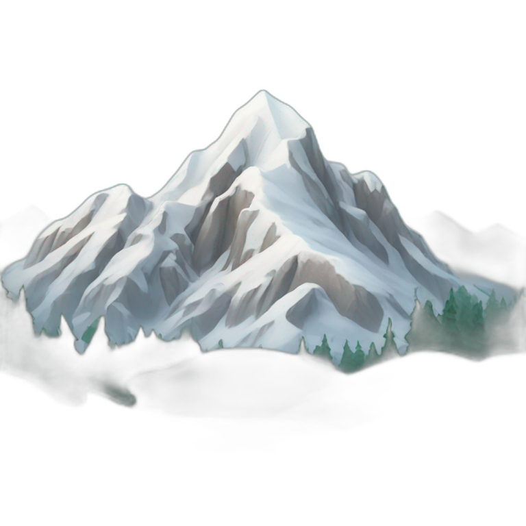 snowy mountain emoji