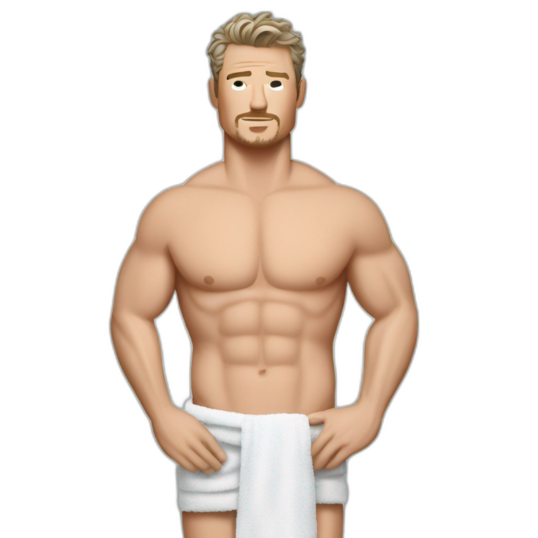 Mark Sloan (Eric Dane) Grey's Anatomy Body in Towel emoji