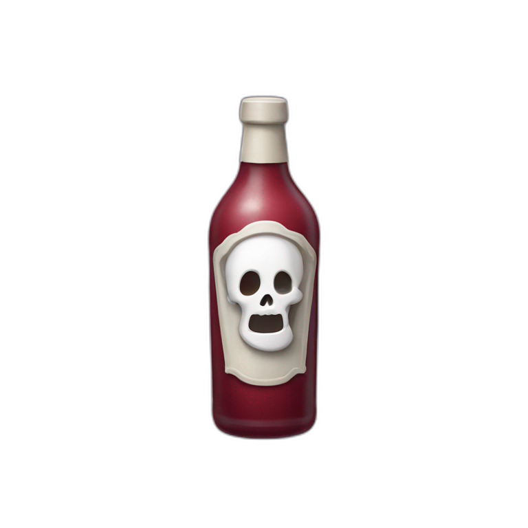 bottle of deadman’s fingers emoji