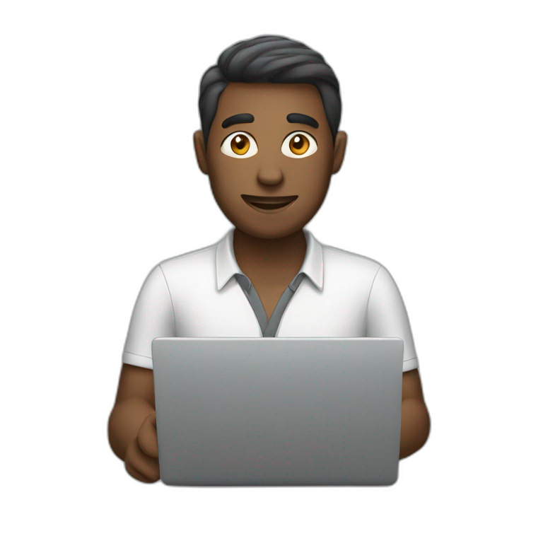 man with laptop emoji