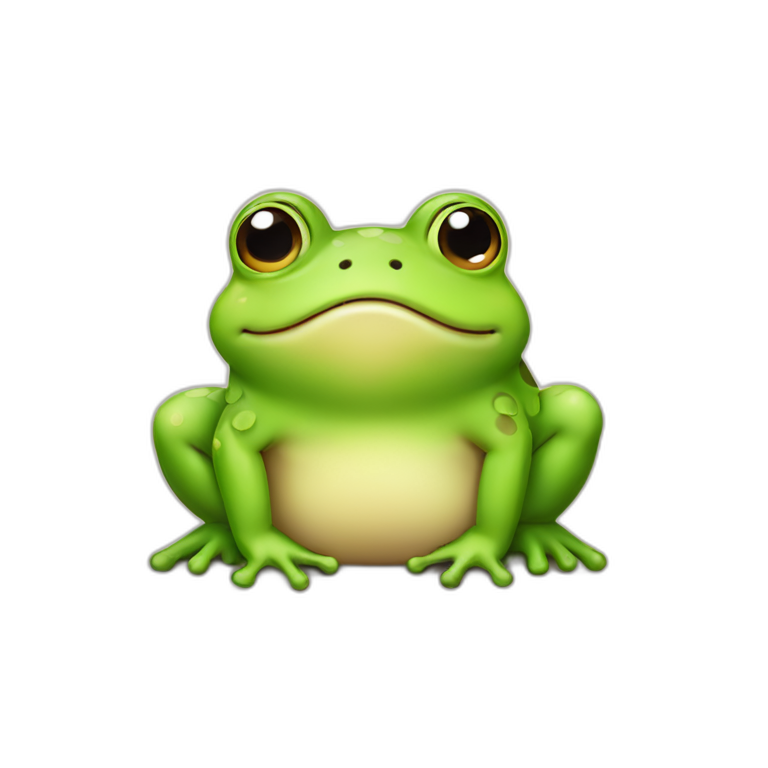 Cute little chubby Frog emoji