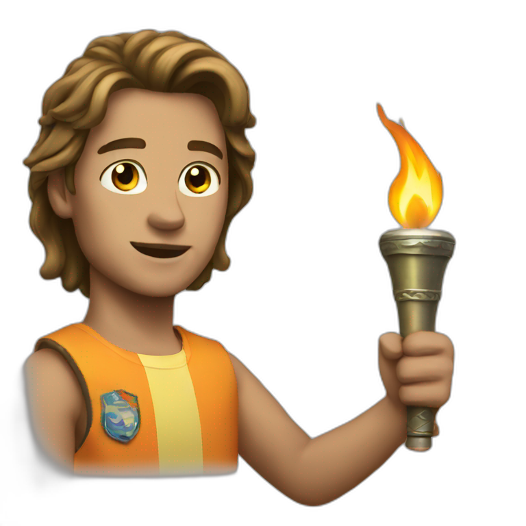 pass the torch emoji