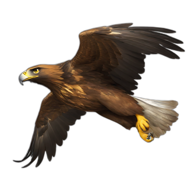 Golden eagle emoji
