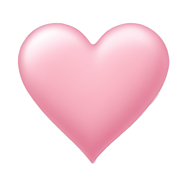 Light pink heart emoji