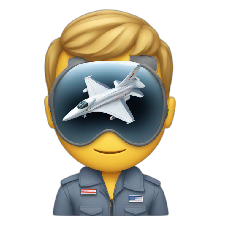 Jet engine man of air force emoji AI Emoji Generator