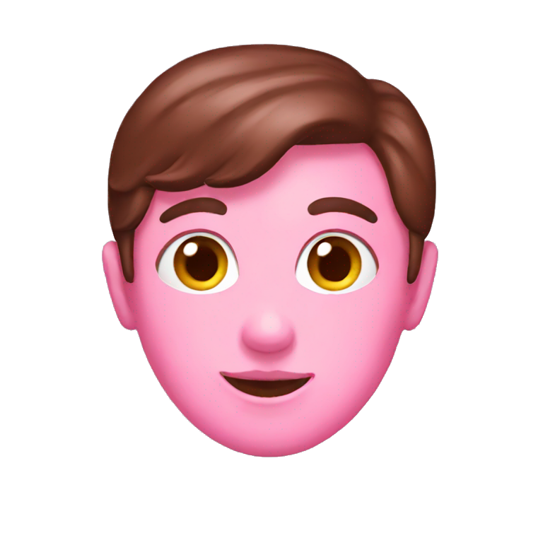 Pink chocolate emoji