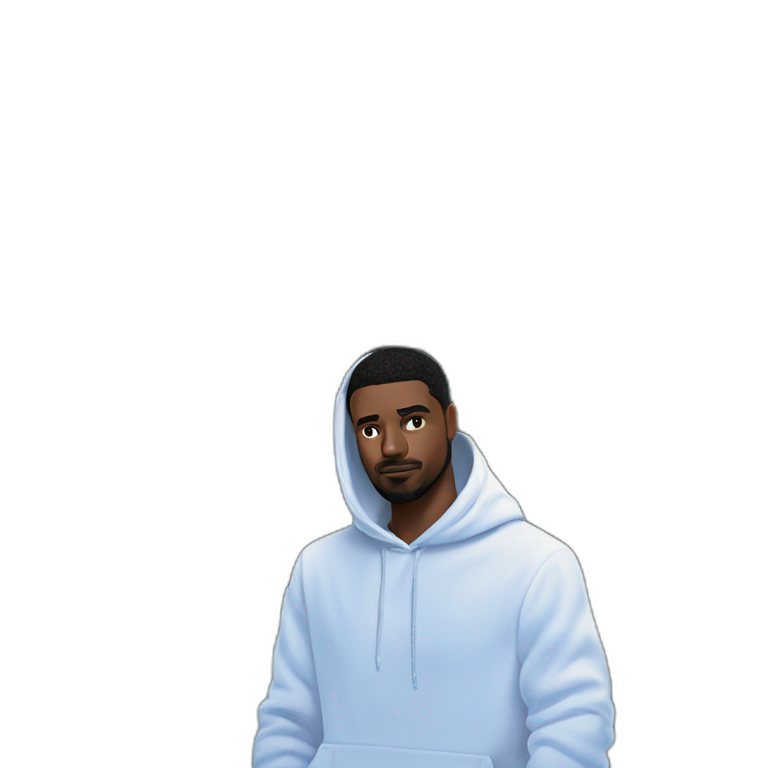 solo boy with hoodie emoji