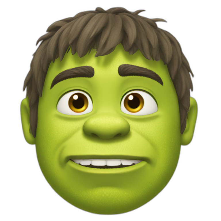 Shrek clean himself emoji