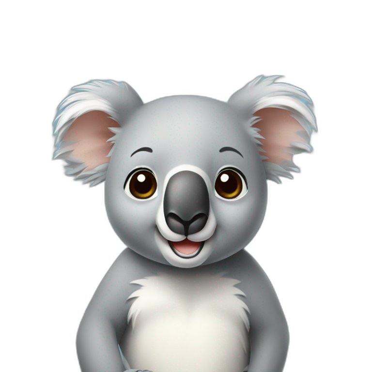 koala say hello emoji