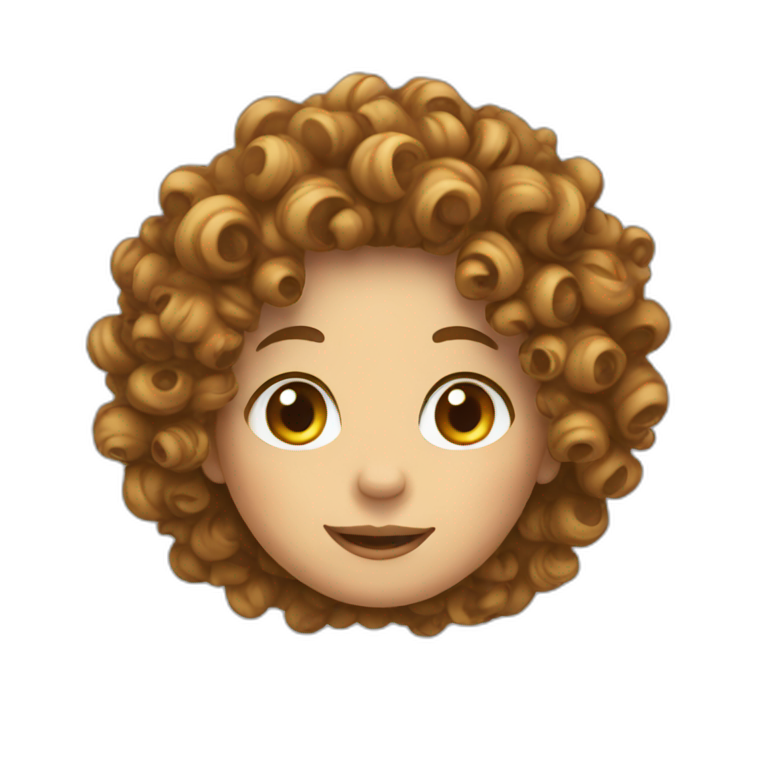 curly hairs emoji