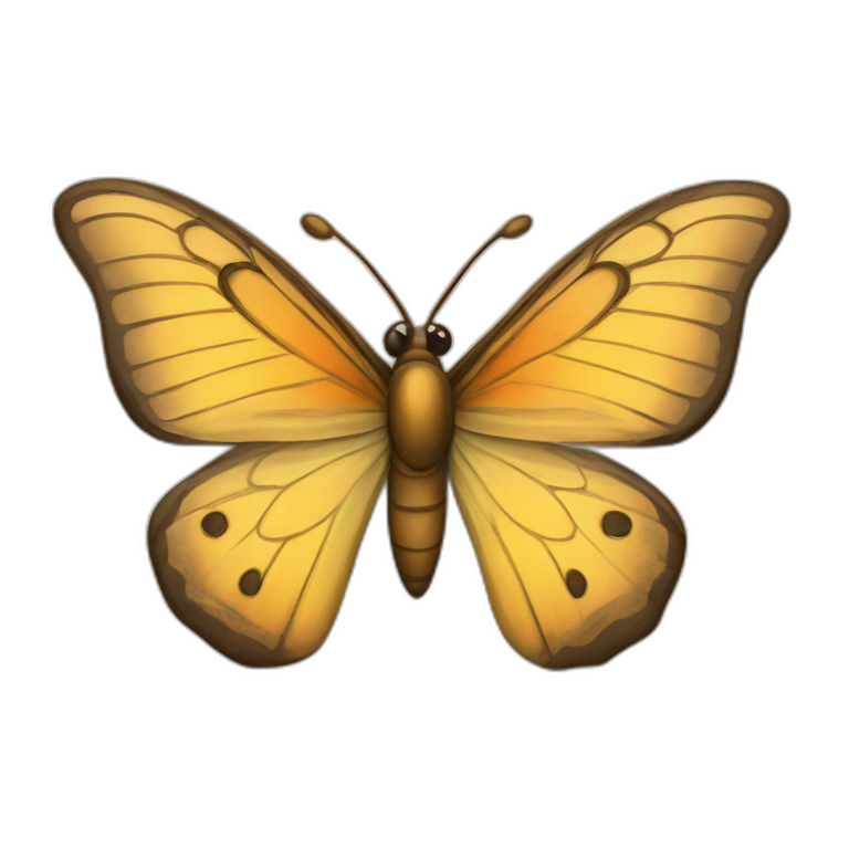 Mariposa tipo emoticon antiguo  emoji