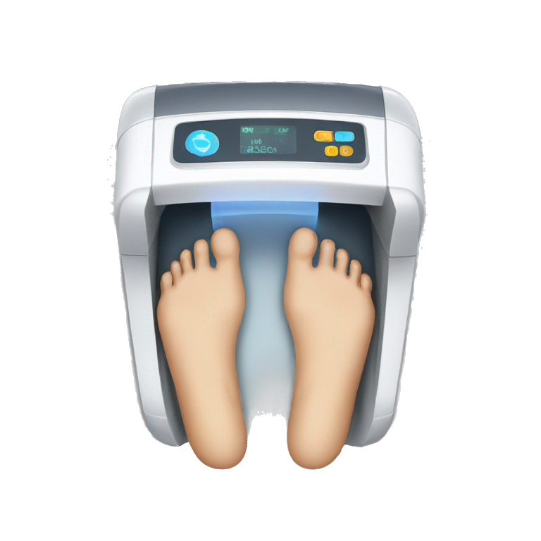 foot scanner emoji