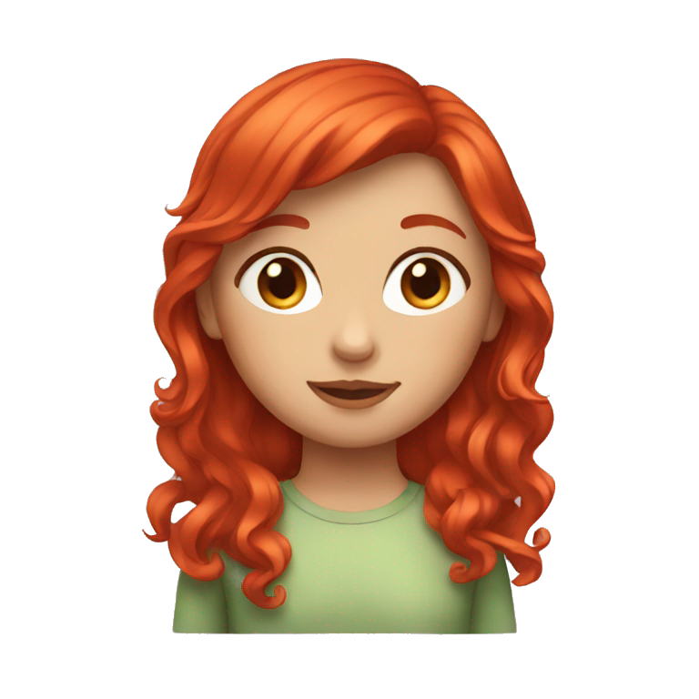 red headed girl  emoji