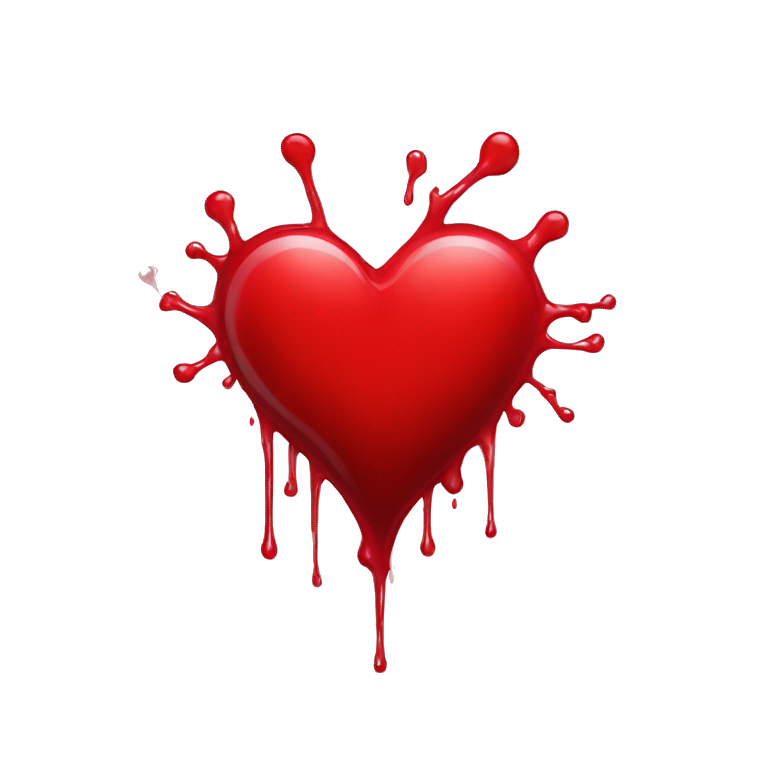 bleeding red heart emoji