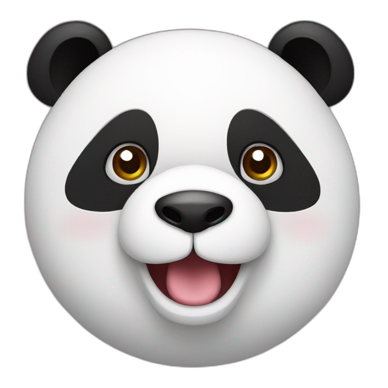 Panda happy emoji