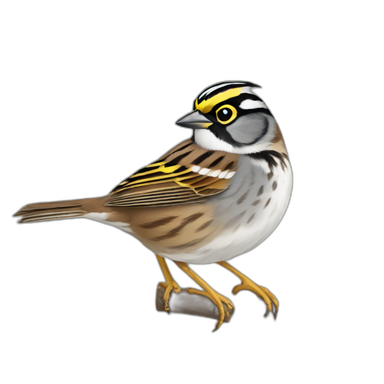 White throated sparrow emoji