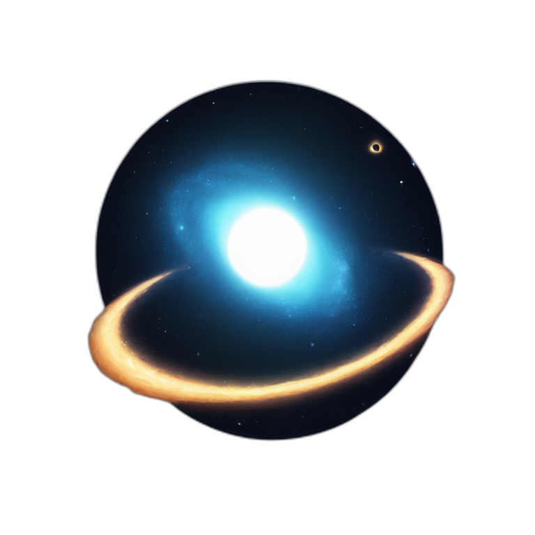 A black hole in space emoji