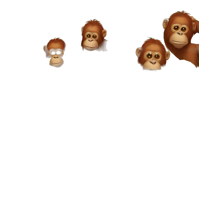Orangutan cemetery emoji