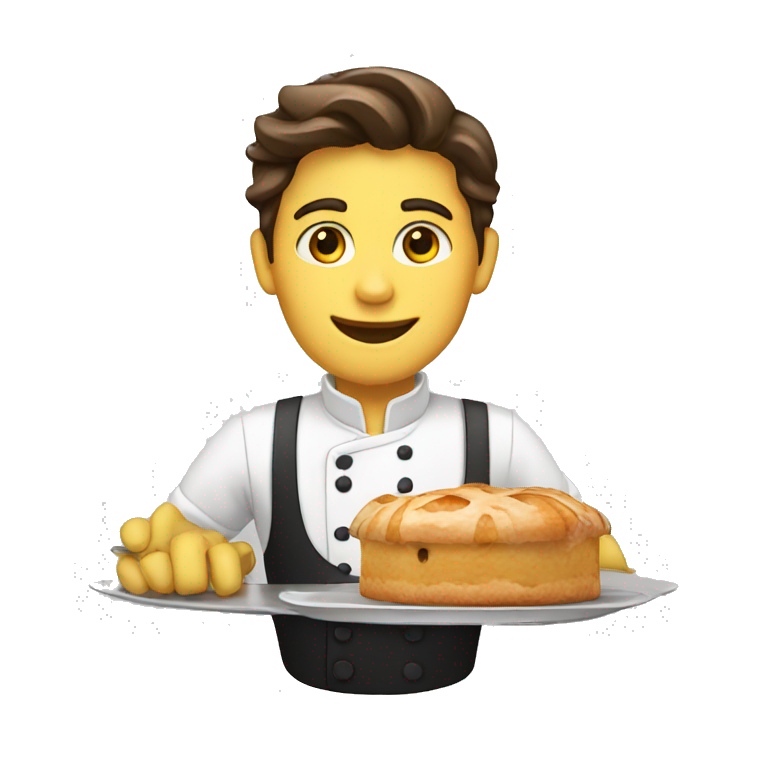 Pastry waiter emoji