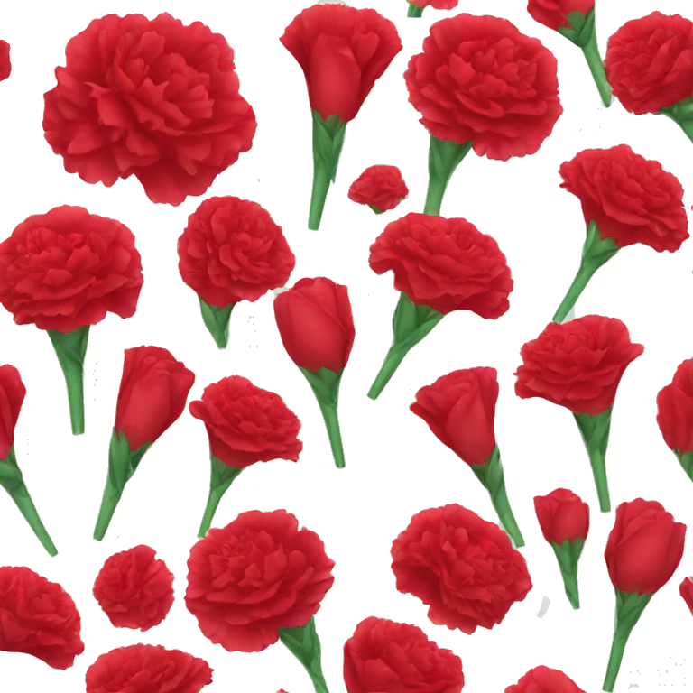 Red carnation  emoji