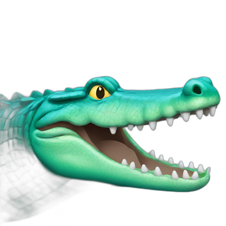 teal croc emoji