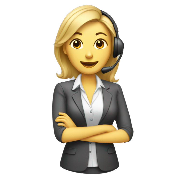 telemarketing attendant woman emoji