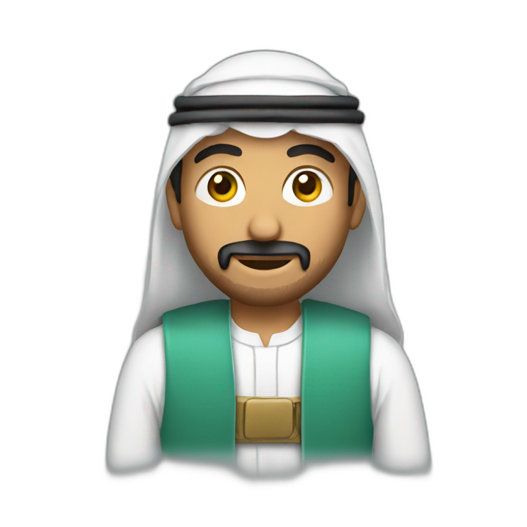 arab man coding emoji