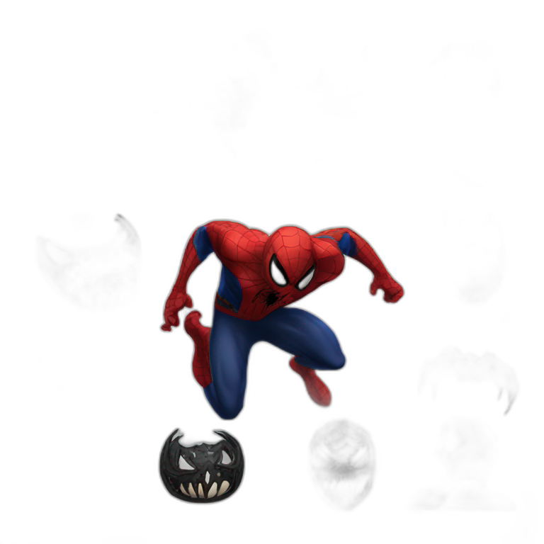 Spiderman vs venom emoji