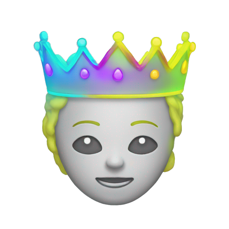 Neon crown  emoji