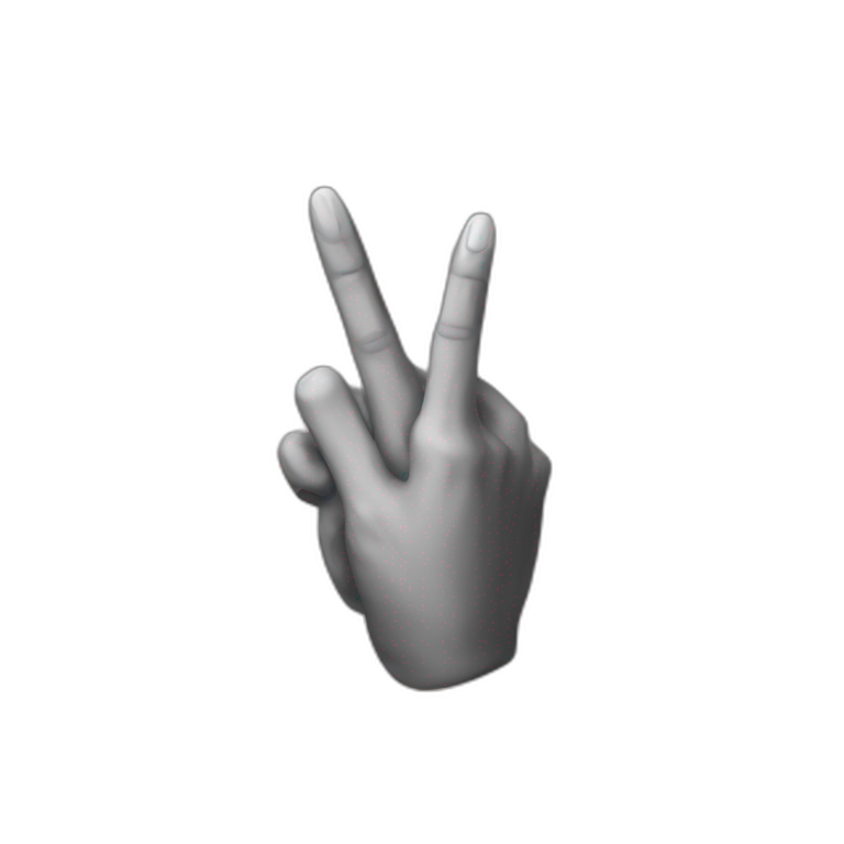 Middle finger Elon emoji