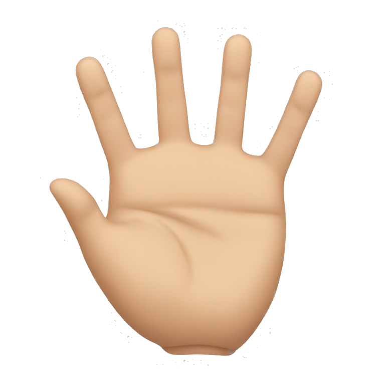 6 finger hand emoji