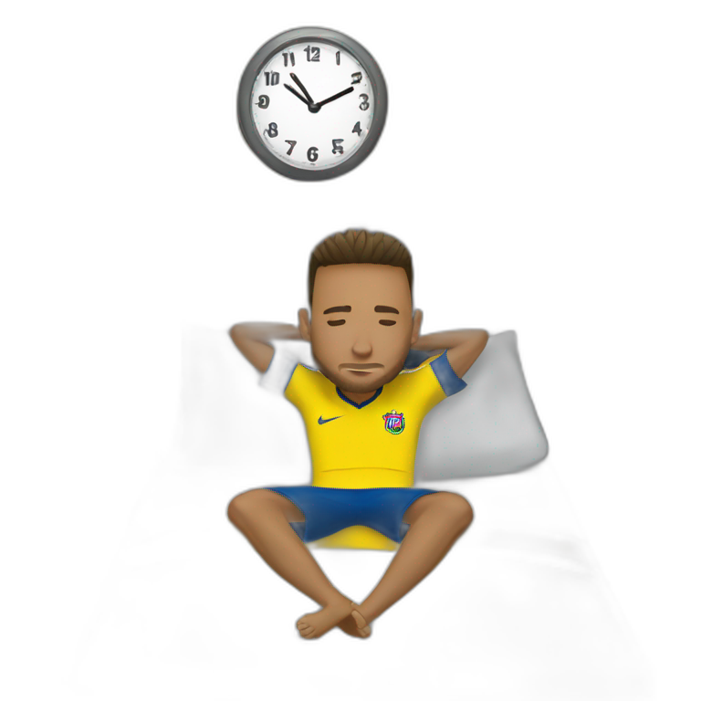 Neymar en train de dormir emoji