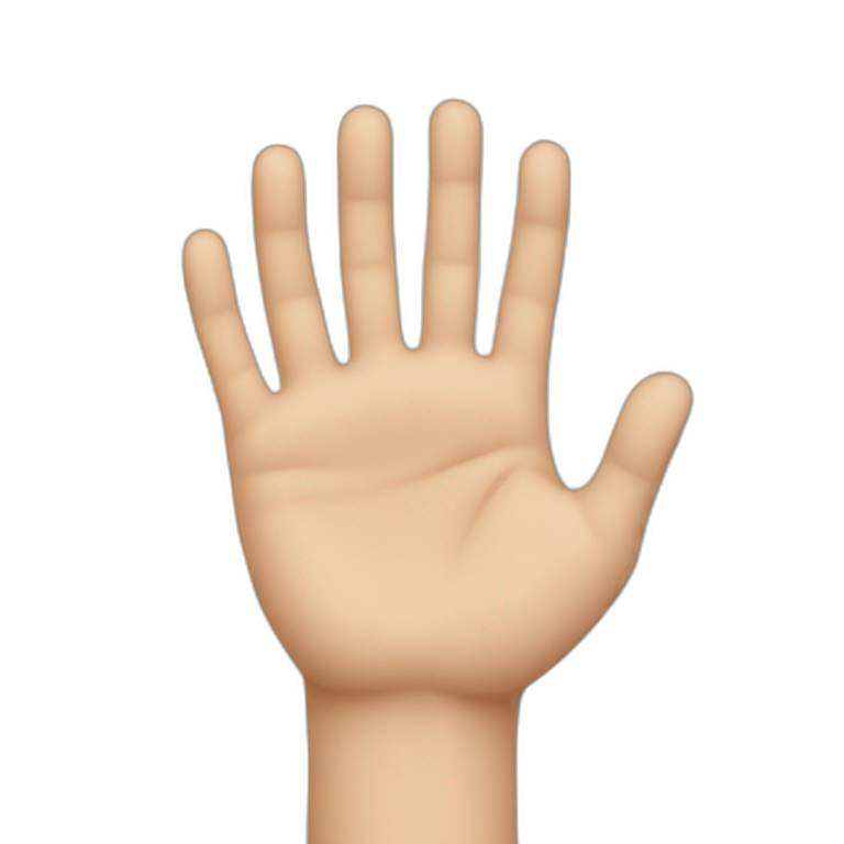 hand wave emoji