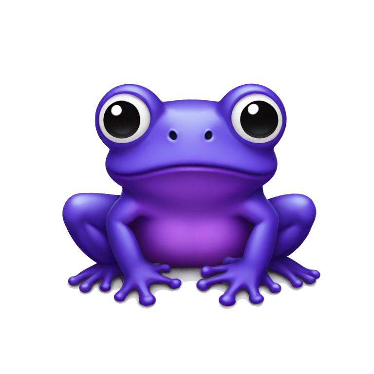 Purple frog emoji
