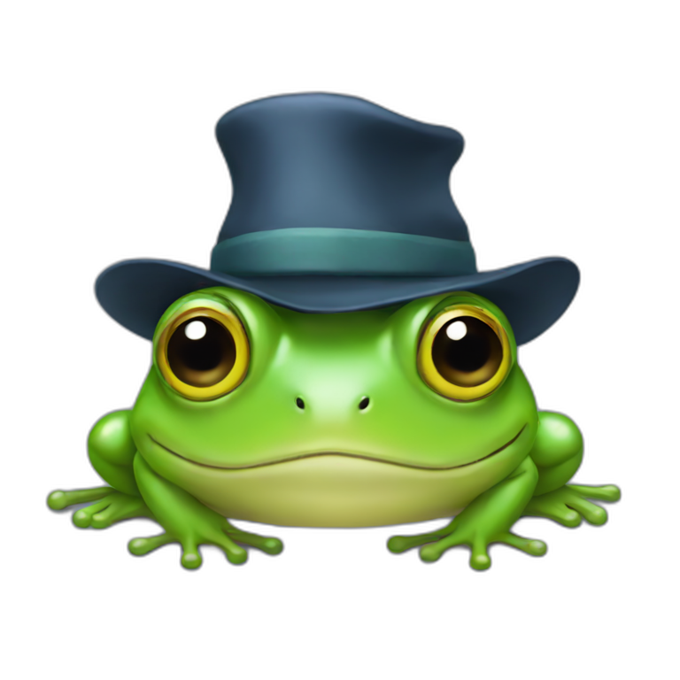 frog in a hat emoji