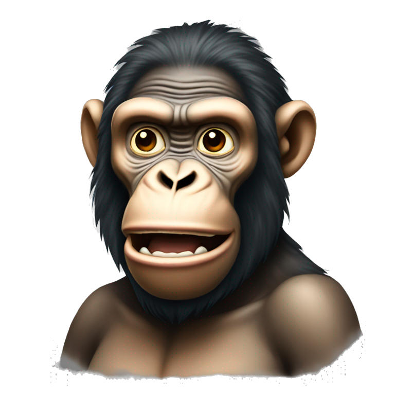 Tiered ape emoji
