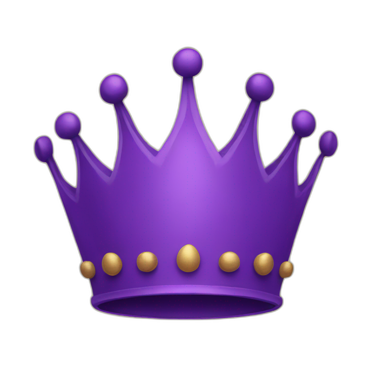 Purple crown emoji