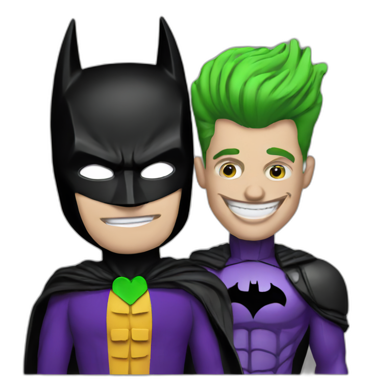 batman with joker emoji
